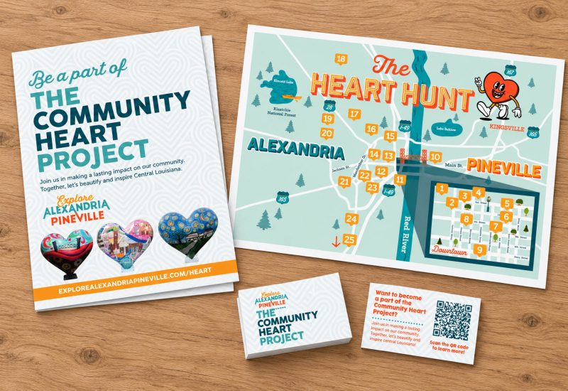 Custom Designed Print Pieces for Community Heart Project